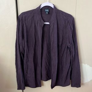Eileen Fisher silk open jacket cardigan